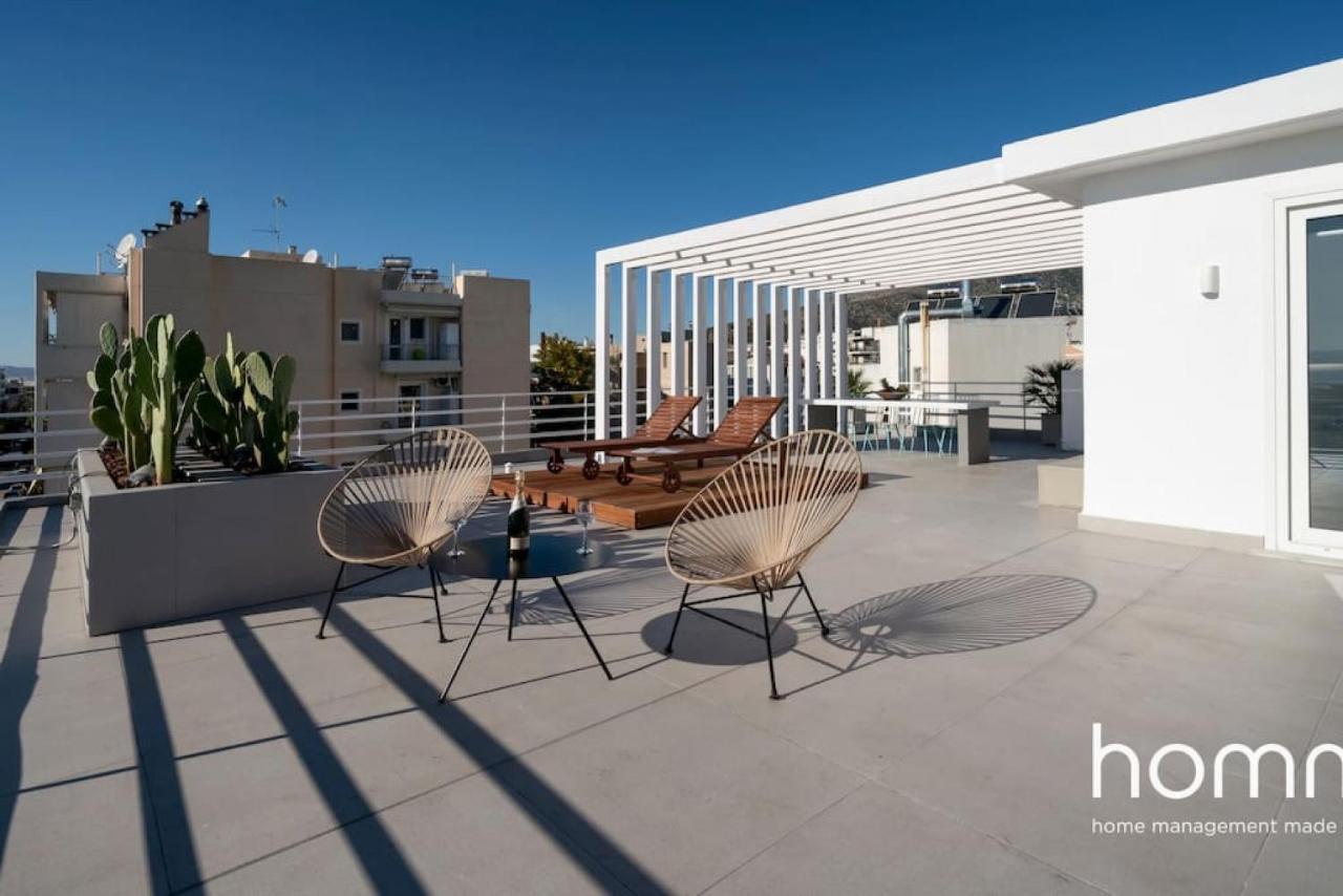 Brand New Homm Penthouse In Ano Glyfada, Dilou Apartment Athens Ngoại thất bức ảnh
